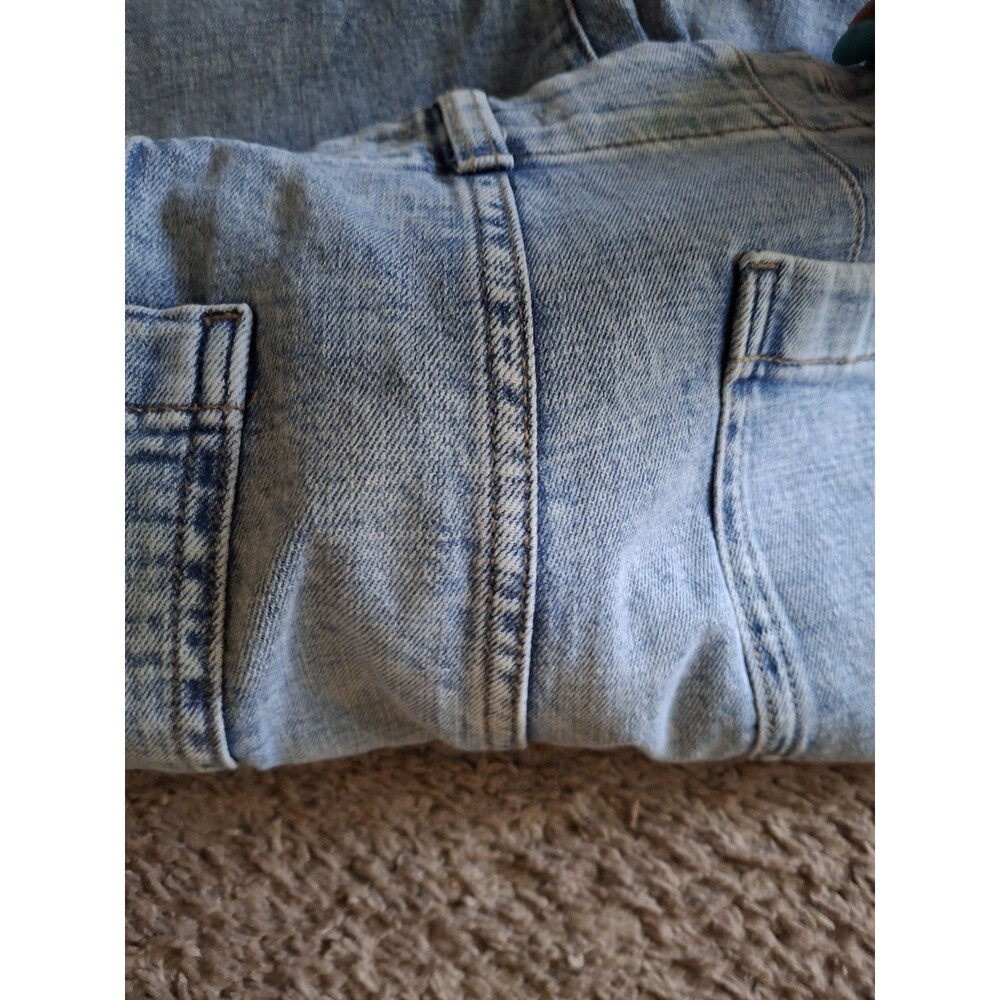 Lauren Conrad Super High Rise Wide Leg Denim Jeans Womens Sz 16 Front Pockets - Picture 8 of 8